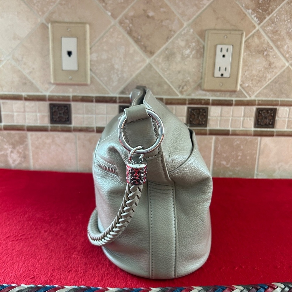 Brighton Your Bag Beck Beechwood Leather Organizer Purse Extra Straps & Tassels - Picture 4 of 15